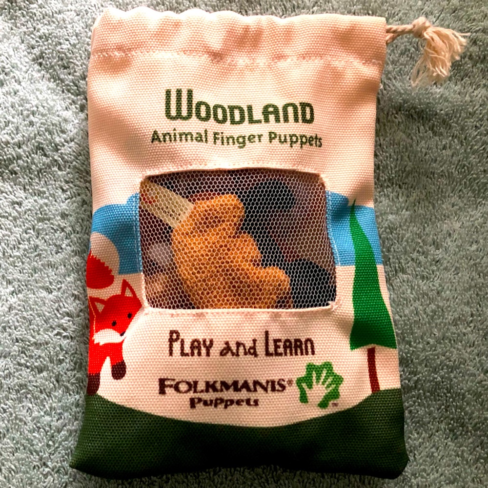 Folkmanis Woodland Animal Finger Puppets set